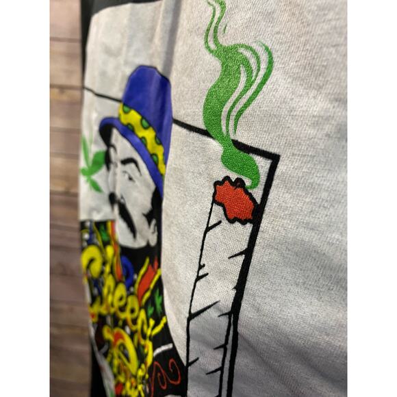 Cheech & Chong Kings of Smoke Mens 2XL Black T-Shirt 22.5x28 - Picture 9 of 9